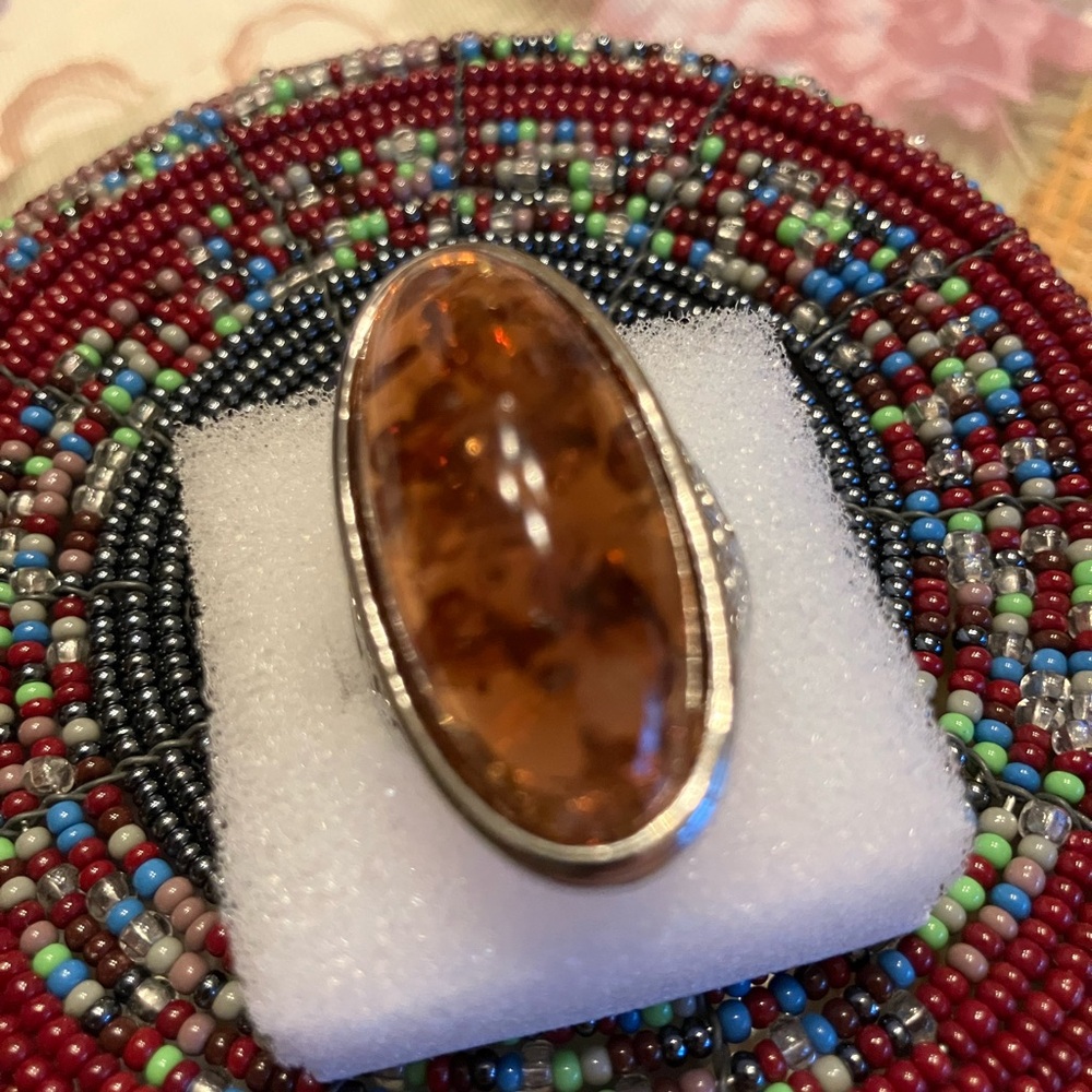 BALTIC AMBER RING 7 EXCELLENT CONDITION - Picture 11 of 13
